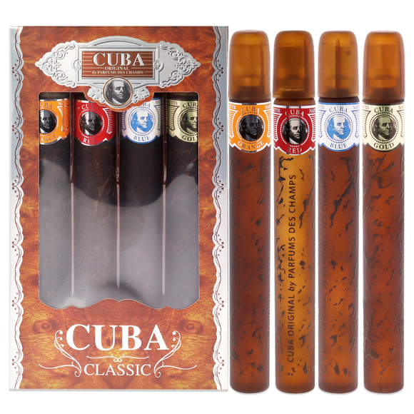 Cuba America by Cuba, 4 Piece Gift Set for Men with Black, Grey, Green & Brown main image 1